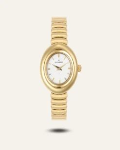 Mockberg Belle Oval Klocka Guld MB1418