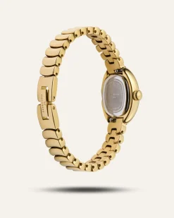 Mockberg Belle Oval Petite Klocka Guld MB1416