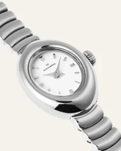 Mockberg Belle Oval Petite Klocka Silver MB1417