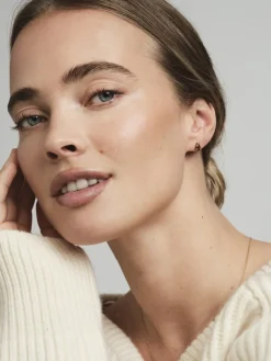 Mockberg Belle Studs Örhängen Medium Guld – Coffee