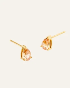 Mockberg Belle Studs Örhängen Medium Guld – Champagne