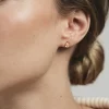 Mockberg Belle Studs Örhängen Small Guld – Champagne