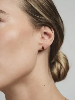 Mockberg Belle Studs Örhängen Small Guld – Coffee