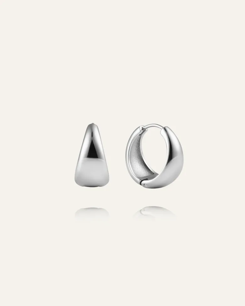 Mockberg Bold Örhängen Large Silver