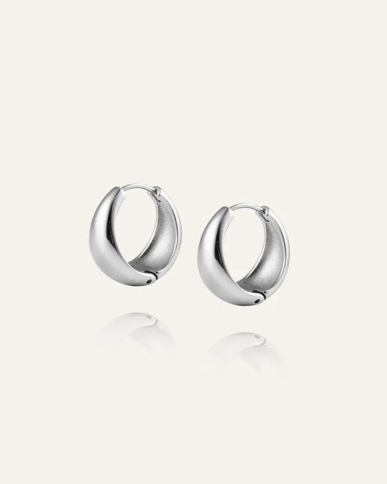 Mockberg Bold Örhängen Large Silver