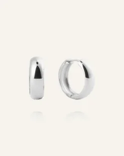 Mockberg Brave Medium Hoops Örhängen Silver