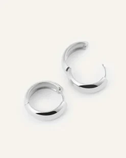 Mockberg Brave Medium Hoops Örhängen Silver