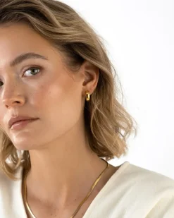 Mockberg Chunky Guld Medium Örhängen