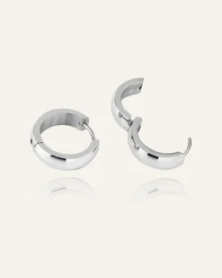 Mockberg Chunky Silver Large Örhänge