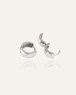 Mockberg Chunky Silver Medium Örhängen
