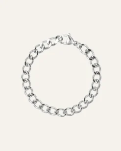 Mockberg Curb Chain Armband Silver