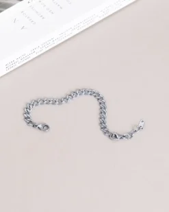 Mockberg Curb Chain Armband Silver