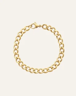 Mockberg Curb Chain Armband Guld
