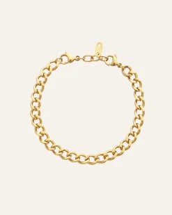 Mockberg Curb Chain Armband Guld