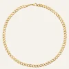 Mockberg Curb Kedje Halsband Guld