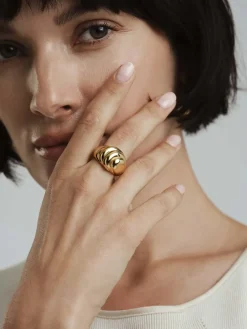 Mockberg Deco Bold Ring Guld