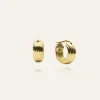 Mockberg Edge Ribbed Small Bold Guld