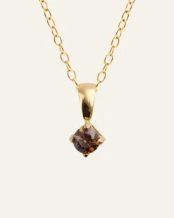 Mockberg Jolie Halsband Guld – Coffee