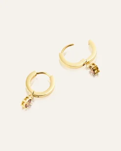 Mockberg Jolie Hoops Örhängen Guld – Coffee
