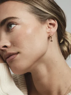 Mockberg Jolie Hoops Örhängen Guld – Coffee