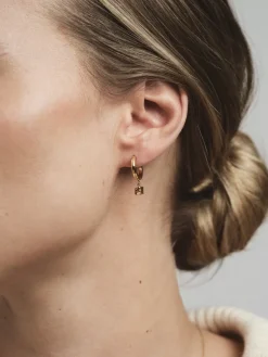 Mockberg Jolie Hoops Örhängen Guld – Coffee