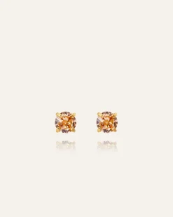 Mockberg Jolie Studs Örhängen Small Guld – Champagne