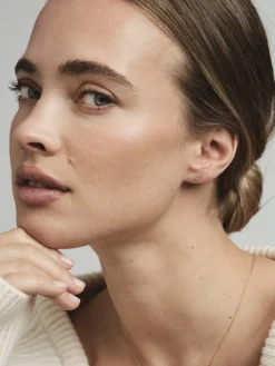 Mockberg Jolie Studs Örhängen Small Guld – Champagne
