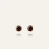 Mockberg Jolie Studs Örhängen Small Guld – Coffee