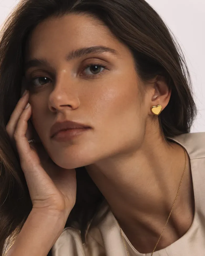 Mockberg Love Gold Large Studs