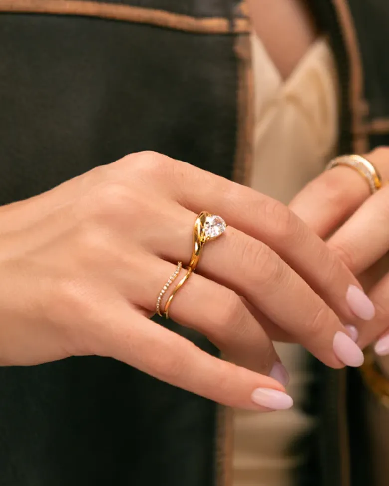 Mockberg Lys Ring Guld