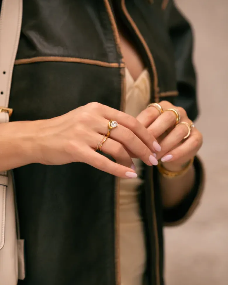 Mockberg Lys Ring Guld