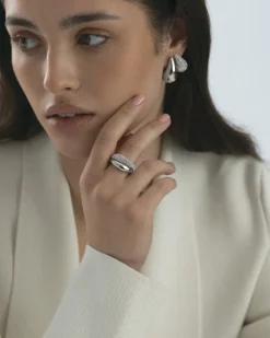 Mockberg Pavé Daring Silver Ring