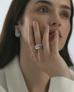 Mockberg Pavé Daring Silver Ring