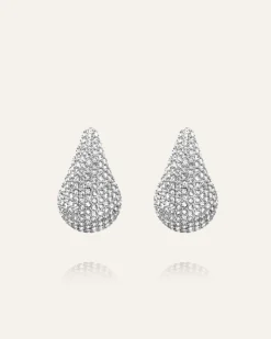 Mockberg Pavé Daring Small Silver Örhängen