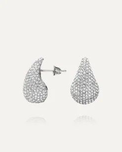 Mockberg Pavé Daring Small Silver Örhängen