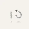 Mockberg Pavé Eternal Medium Silver Örhängen