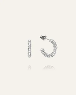 Mockberg Pavé Eternal Medium Silver Örhängen