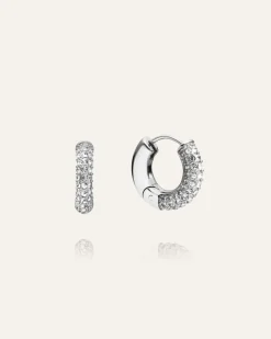 Mockberg Pavé Everyday Medium Silver Örhängen