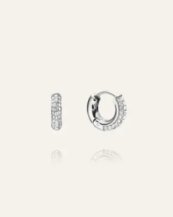 Mockberg Pavé Everyday Small Silver Örhängen