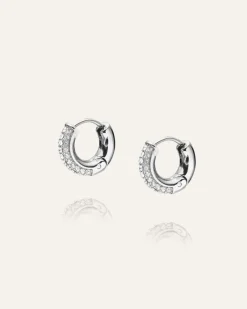 Mockberg Pavé Everyday Small Silver Örhängen