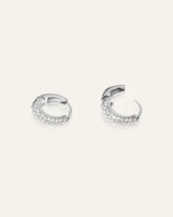 Mockberg Pavé Precious Small Silver Örhängen