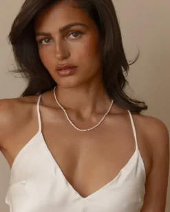 Mockberg Pearl Halsband Stål