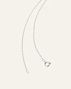 Mockberg Petite Stone Bokstav Halsband Silver