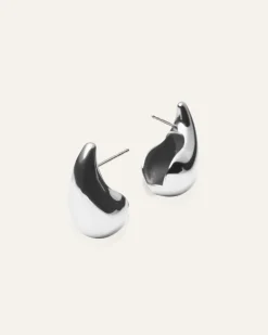 Mockberg Plain Daring Small Silver Örhängen