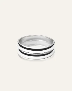 Mockberg Rebel Double Bangle Silver