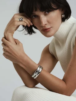Mockberg Rebel Double Bangle Silver