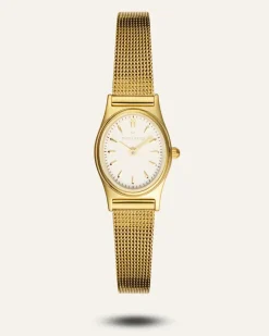 Mockberg Retro Mesh Gold Watch MB0253