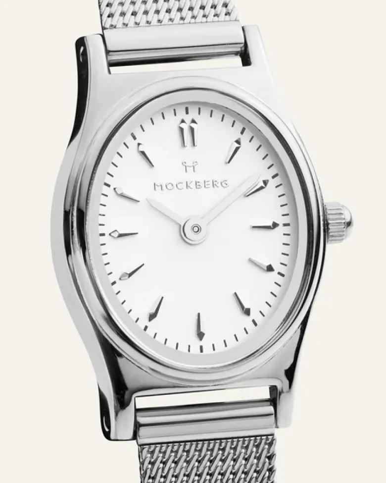 Mockberg Retro Mesh Silver Watch MB0254
