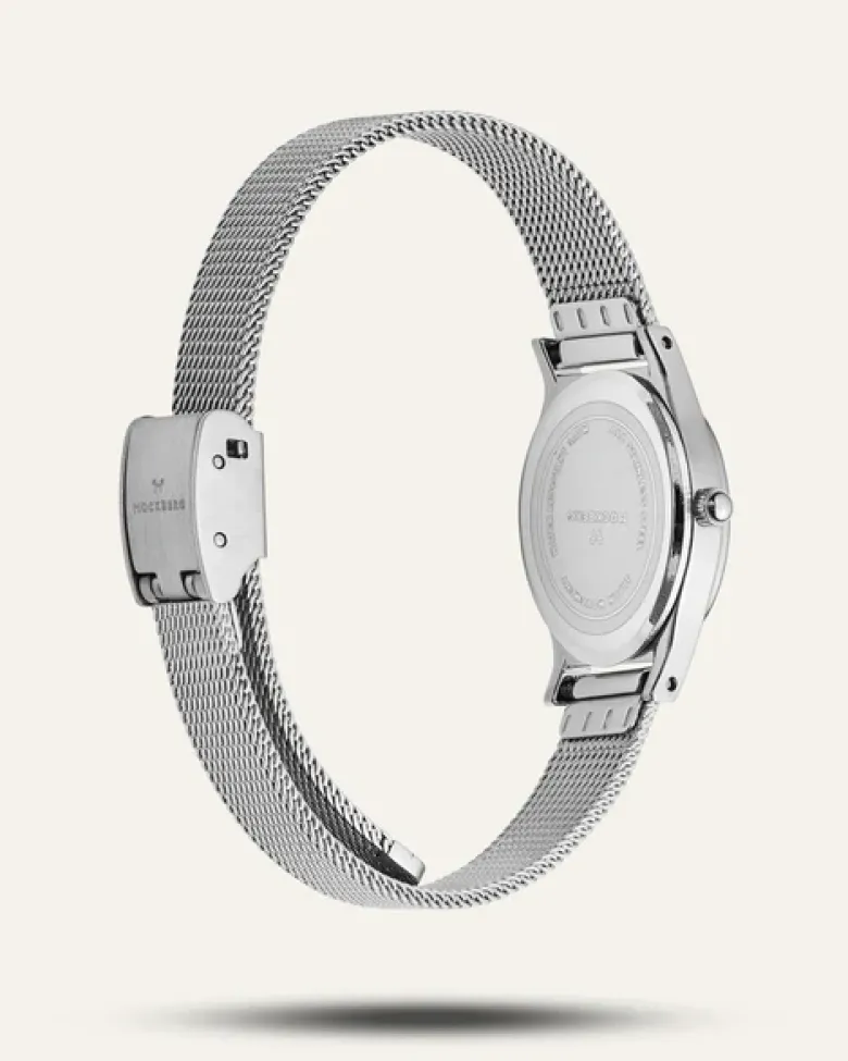Mockberg Retro Mesh Silver Watch MB0254