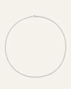Mockberg Shiny Tennis Halsband Silver